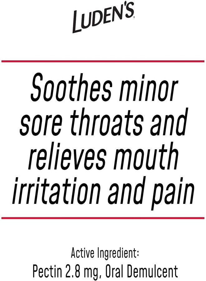 Luden's Sugar Free Wild Cherry Throat Drops, Sore Throat Relief, 25 Count (4 Pack) - Image 4